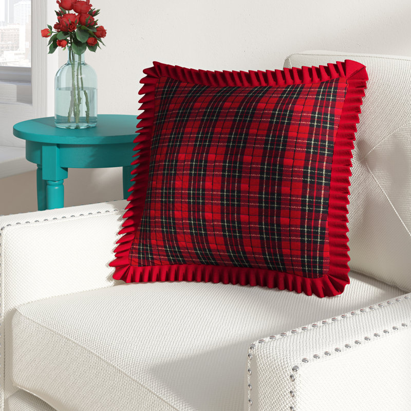 August Grove Patil Holiday Plaid Throw Pillow & Reviews Wayfair